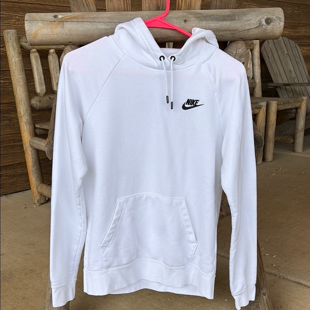 Nike White Pullover Hoodie